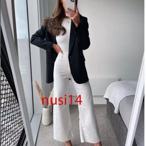 Zara Marine Straight Pants Ecru Size 25/0 used